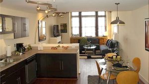 corporate apartment at tremont place lofts